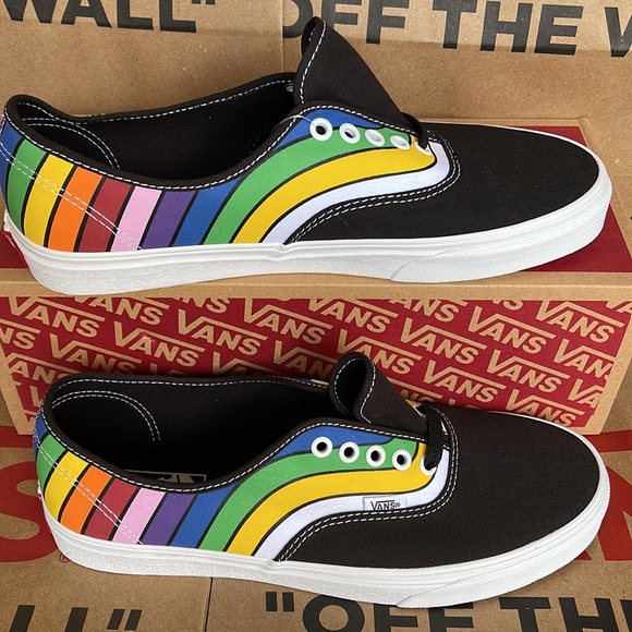 Vans Authentic Fefract Black/True White/Multi Men’s - Picture 2 of 16